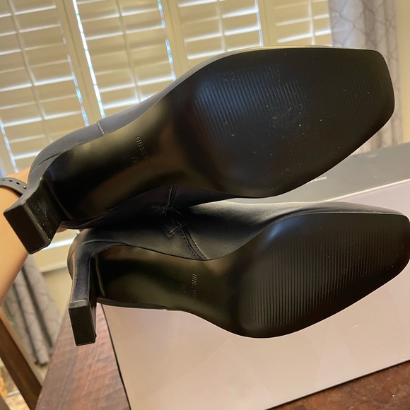 Knee high leather navy boots size 7 - Picture 3 of 10